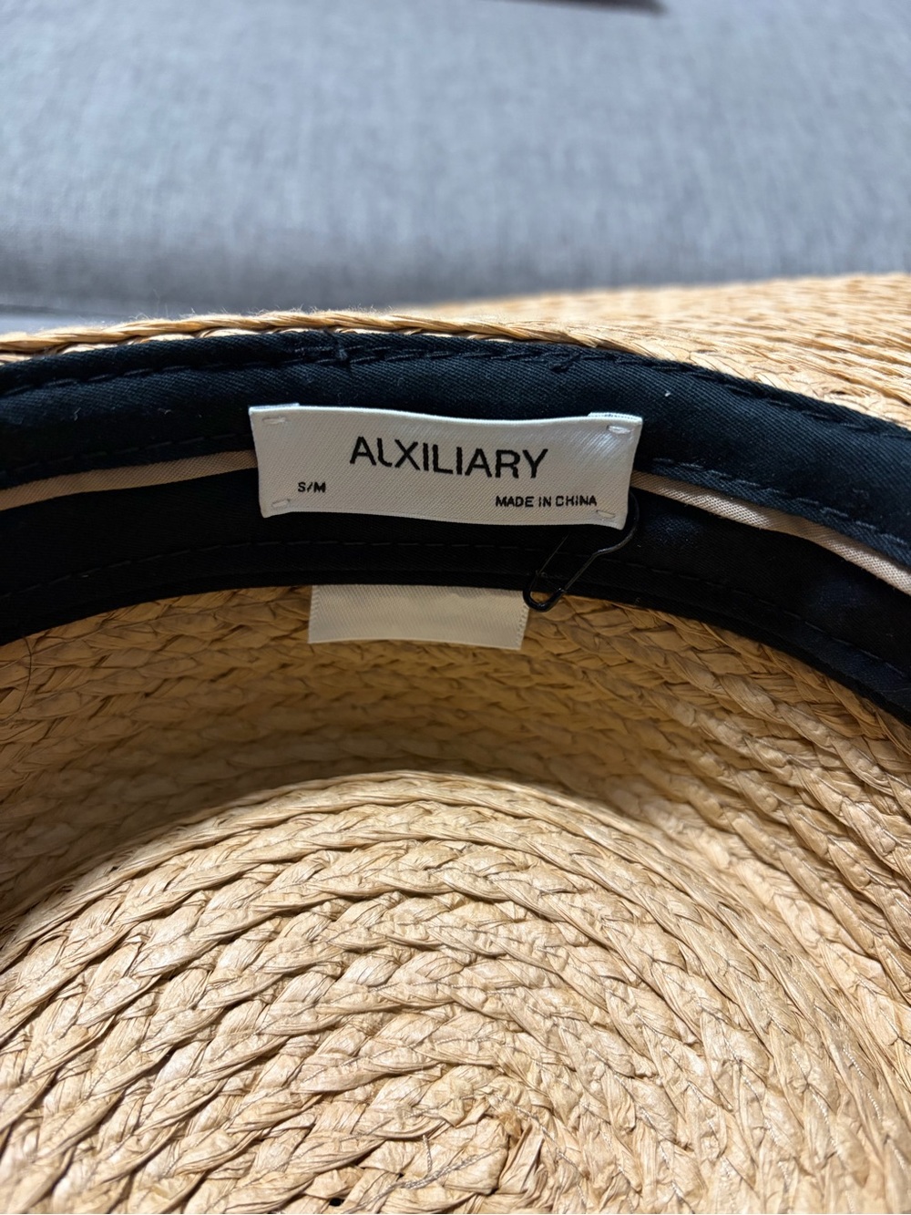 Auxiliary Tan Woven Wide-Brim Sun Hat - Picture 4 of 7